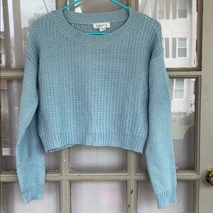Baby Blue Crop Sweater